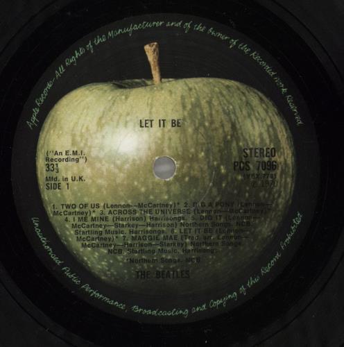 The Beatles Let It Be - Box Set - Reproduction Inner Tray - VG+ Vinyl Box Set UK BTLVXLE882468