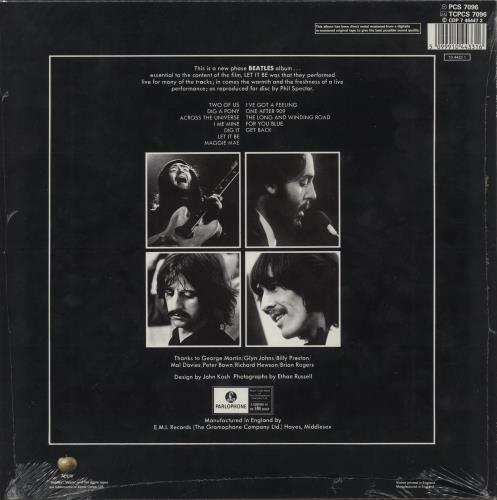 The Beatles Let It Be - DMM - Sealed vinyl LP album (LP record) UK BTLLPLE875190