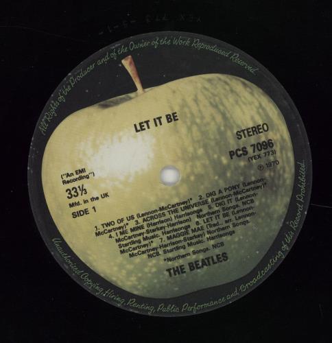 The Beatles Let It Be - DMM vinyl LP album (LP record) UK BTLLPLE272302
