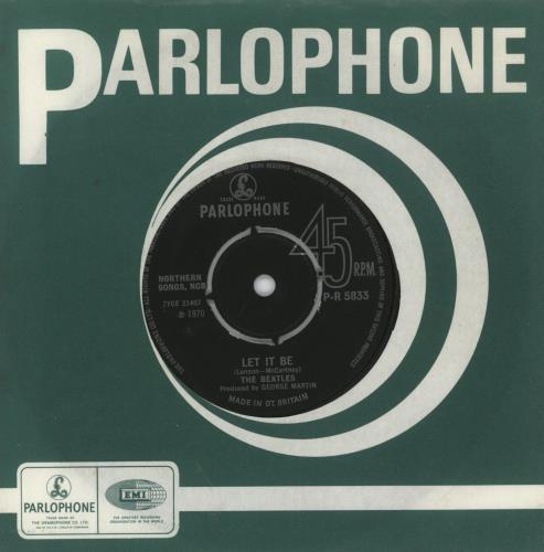 The Beatles Let It Be - Export Single 7" vinyl single (7 inch record / 45) UK BTL07LE318454