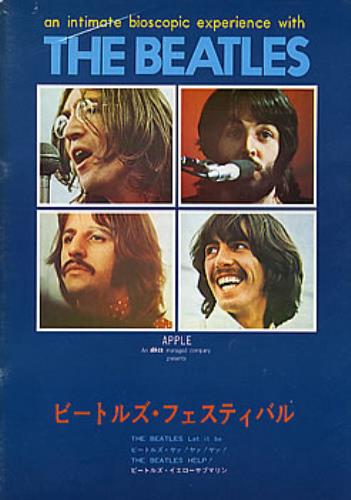 The Beatles Let It Be - Movie Programme magazine Japanese BTLMALE119253