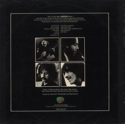 The Beatles Let It Be - Path� - EX vinyl LP album (LP record) UK BTLLPLE887435