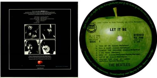 The Beatles Let It Be vinyl LP album (LP record) Philippino BTLLPLE427475