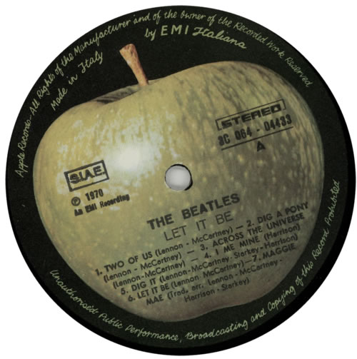 The Beatles Let It Be vinyl LP album (LP record) Italian BTLLPLE569843