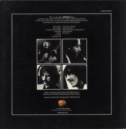 The Beatles Let It Be vinyl LP album (LP record) Dutch BTLLPLE625834