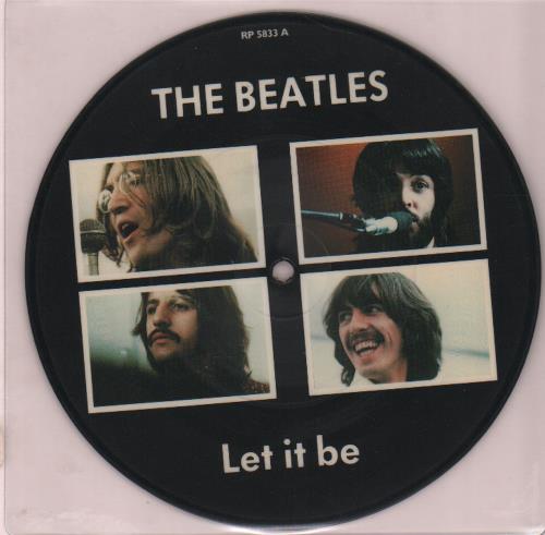The Beatles Let It Be 7" vinyl picture disc (7 inch picture disc single) UK BTL7PLE646199