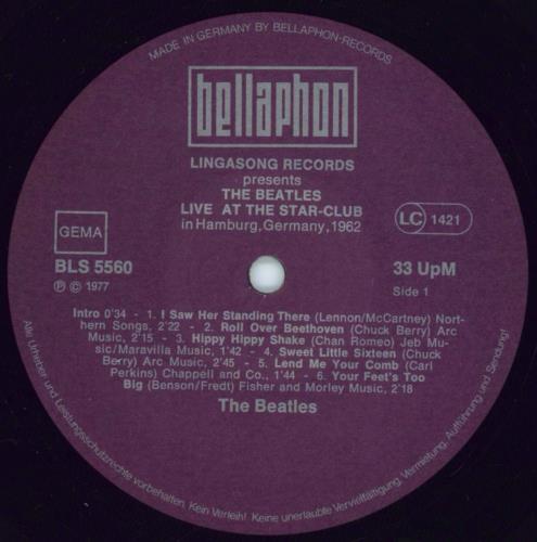 The Beatles Live! At The Star-Club - Stickered 2-LP vinyl record set (Double LP Album) German BTL2LLI770942