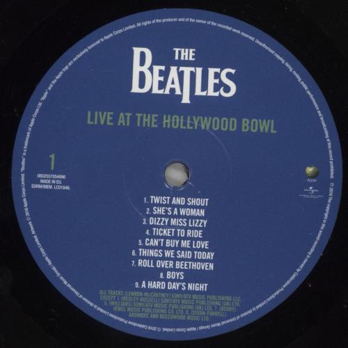 The Beatles Live At Hollywood Bowl vinyl LP album (LP record) UK BTLLPLI778045