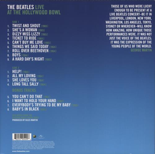 The Beatles Live At Hollywood Bowl vinyl LP album (LP record) UK BTLLPLI778045