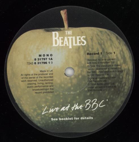 The Beatles Live At The BBC - EX - Card Insert 2-LP vinyl record set (Double LP Album) UK BTL2LLI874799