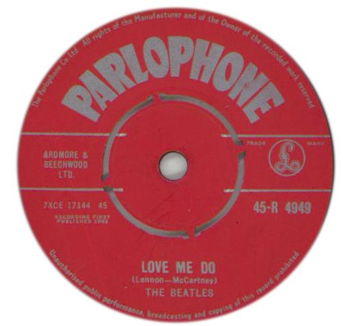 The Beatles Love Me Do - 1st - EX 7" vinyl single (7 inch record / 45) UK BTL07LO555165