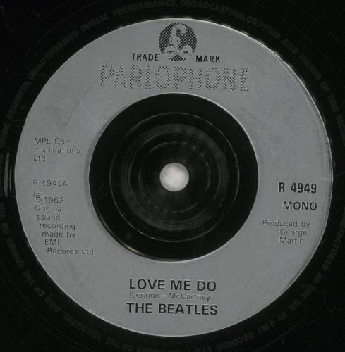 The Beatles Love Me Do - Injection Moulded 7" vinyl single (7 inch record / 45) UK BTL07LO876198