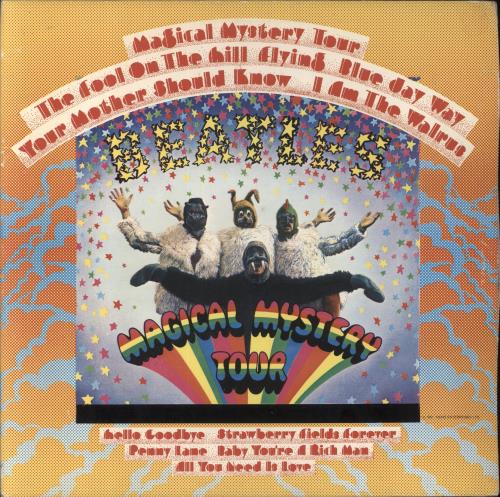 The Beatles Magical Mystery Tour - VG vinyl LP album (LP record) Portuguese BTLLPMA851925