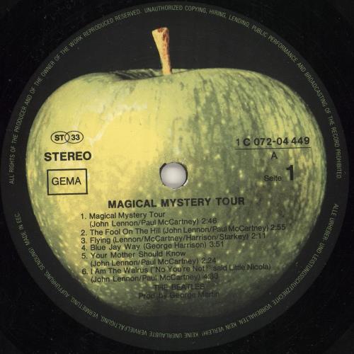 The Beatles Magical Mystery Tour Plus Other Songs - EX vinyl LP album (LP record) German BTLLPMA732873