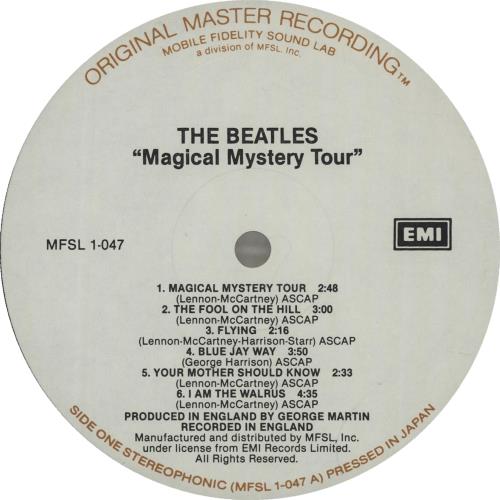The Beatles Magical Mystery Tour vinyl LP album (LP record) US BTLLPMA180890
