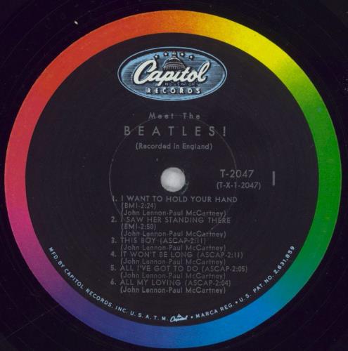 The Beatles Meet The Beatles - G.M. Credit vinyl LP album (LP record) US BTLLPME848516