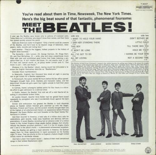 The Beatles Meet The Beatles - G.M. Credit vinyl LP album (LP record) US BTLLPME848516