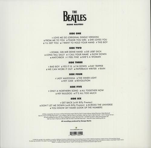 The Beatles Mono Masters - Sealed 3-LP vinyl record set (Triple LP Album) UK BTL3LMO646626