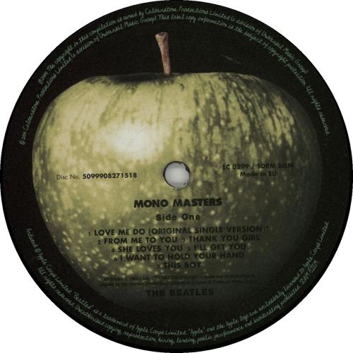 The Beatles Mono Masters - Sealed 3-LP vinyl record set (Triple LP Album) UK BTL3LMO646626