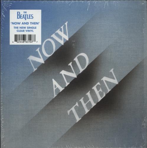 The Beatles Now And Then - Clear Vinyl 7" vinyl single (7 inch record / 45) UK BTL07NO874645