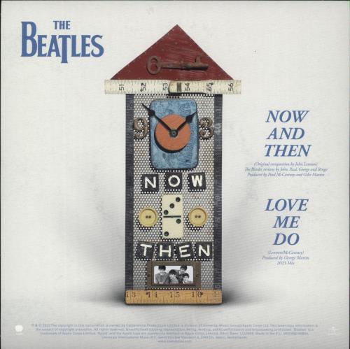 The Beatles Now And Then - Light Blue Vinyl 7" vinyl single (7 inch record / 45) UK BTL07NO865462
