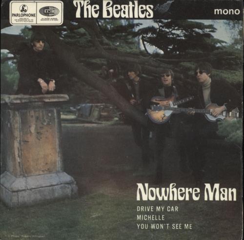 The Beatles Nowhere Man - 2nd - EX 7" vinyl single (7 inch record / 45) UK BTL07NO723381