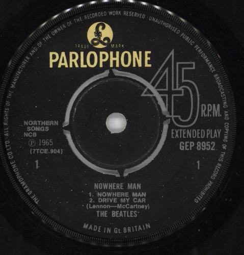 The Beatles Nowhere Man - 2nd - EX 7" vinyl single (7 inch record / 45) UK BTL07NO723381