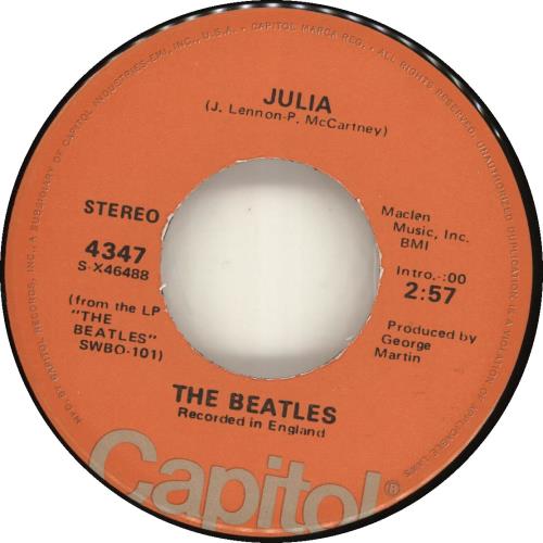 The Beatles Ob-La-Di Ob-La-Da - Orange Label 7" vinyl single (7 inch record / 45) US BTL07OB64475