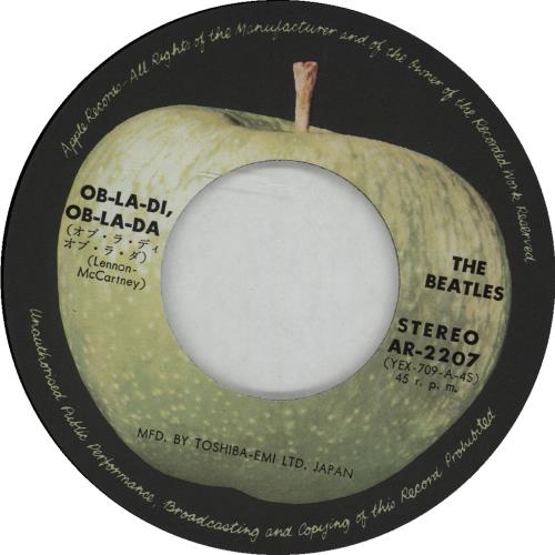 The Beatles Ob-La-Di, Ob-La-Da - 4th 7" vinyl single (7 inch record / 45) Japanese BTL07OB218560
