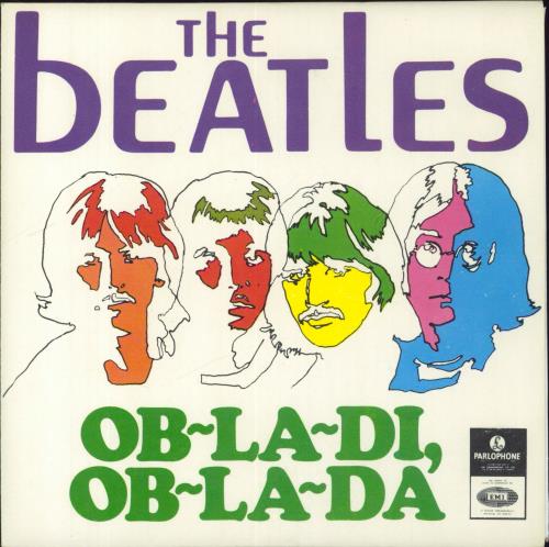 The Beatles Ob-La-Di, Ob-La-Da 7" vinyl single (7 inch record / 45) Portuguese BTL07OB663119