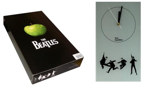 The Beatles Oblong Glass Clock memorabilia UK BTLMMOB435306