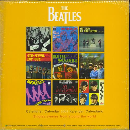 The Beatles Official Calendar 2009 calendar UK BTLCAOF430893
