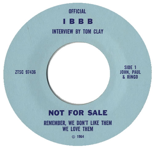 The Beatles Official I.B.B.B. Interview By Tom Clay 7" vinyl single (7 inch record / 45) US BTL07OF520585