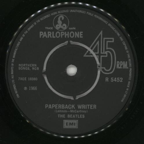 The Beatles Paperback Writer - 1976 7" vinyl single (7 inch record / 45) UK BTL07PA553386
