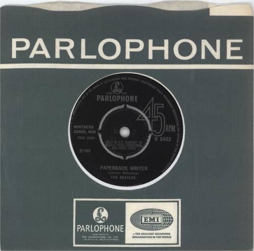 The Beatles Paperback Writer - 1st - 4pr 7" vinyl single (7 inch record / 45) UK BTL07PA212571