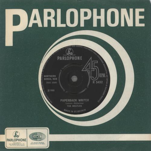 The Beatles Paperback Writer - 2nd 7" vinyl single (7 inch record / 45) UK BTL07PA822320
