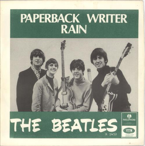 The Beatles Paperback Writer - Blue Rear Sleeve 7" vinyl single (7 inch record / 45) Swedish BTL07PA710560
