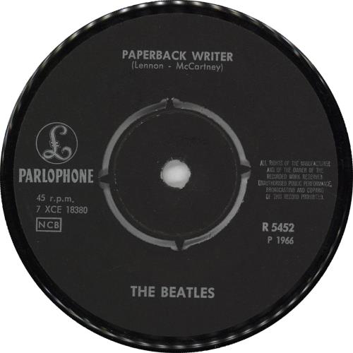 The Beatles Paperback Writer - Blue Rear Sleeve 7" vinyl single (7 inch record / 45) Swedish BTL07PA710560