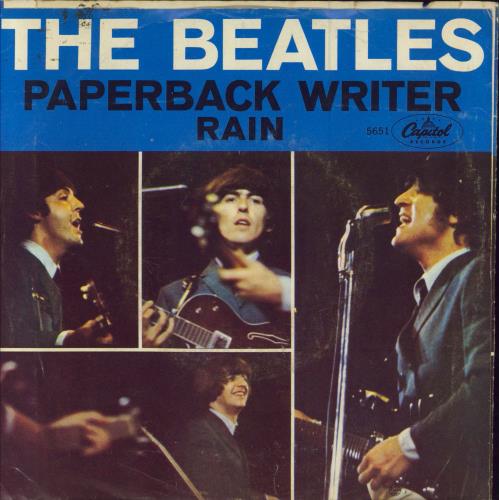 The Beatles Paperback Writer - P/S - VG 7" vinyl single (7 inch record / 45) US BTL07PA782987