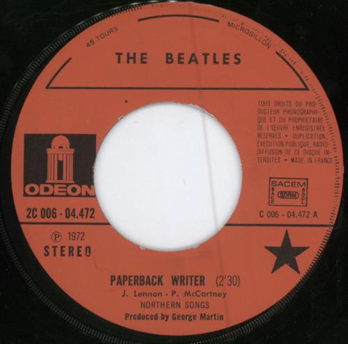The Beatles Paperback Writer 7" vinyl single (7 inch record / 45) French BTL07PA601683