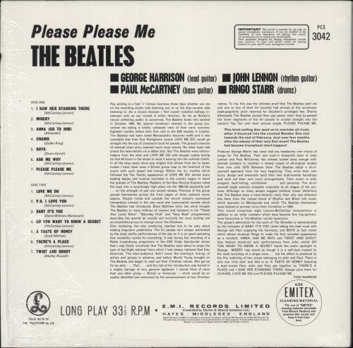 The Beatles Please Please Me - 180gm Vinyl vinyl LP album (LP record) UK BTLLPPL885075