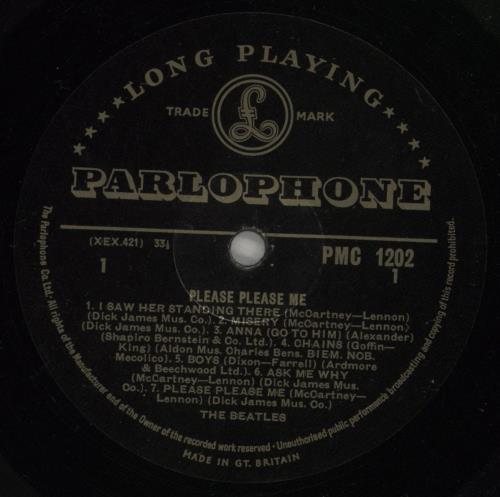 The Beatles Please Please Me - 1st - Good vinyl LP album (LP record) UK BTLLPPL692324