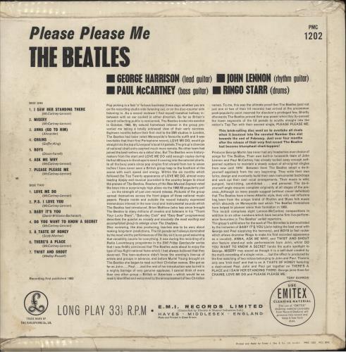 The Beatles Please Please Me - 1st - Good vinyl LP album (LP record) UK BTLLPPL692324