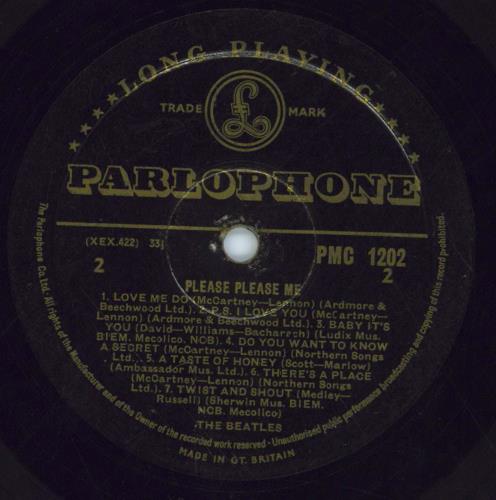 The Beatles Please Please Me - 1st - Good vinyl LP album (LP record) UK BTLLPPL692324