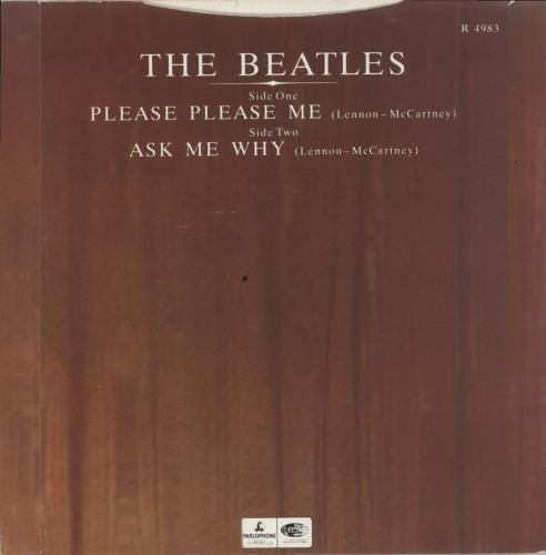 The Beatles Please Please Me - 20th 7" vinyl single (7 inch record / 45) UK BTL07PL131656