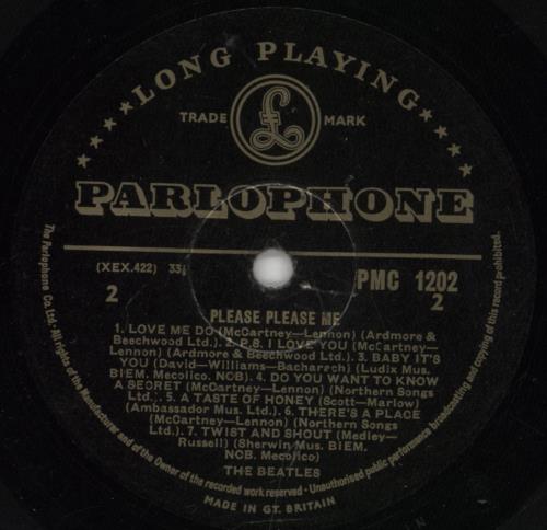 The Beatles Please Please Me - 2nd - VG vinyl LP album (LP record) UK BTLLPPL789936