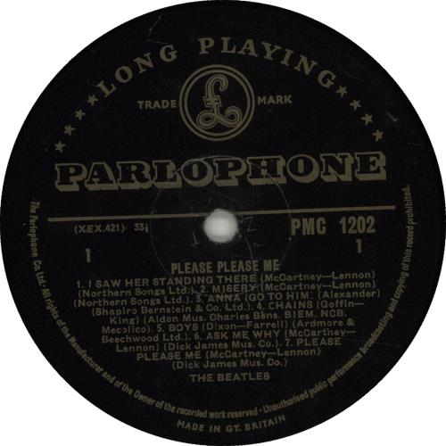 The Beatles Please Please Me - 2nd - ZT Code vinyl LP album (LP record) UK BTLLPPL680880