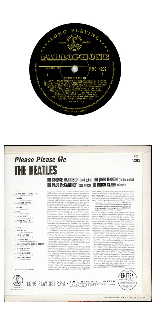 The Beatles Please Please Me - 2nd vinyl LP album (LP record) UK BTLLPPL319985