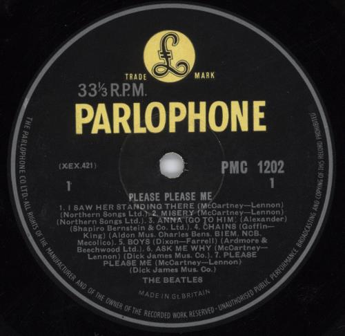 The Beatles Please Please Me - 4� - EX vinyl LP album (LP record) UK BTLLPPL808089