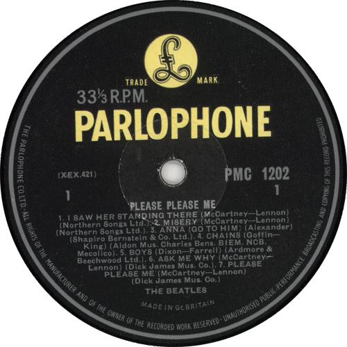 The Beatles Please Please Me - 4� vinyl LP album (LP record) UK BTLLPPL724280